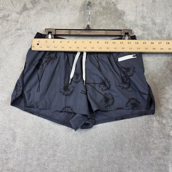 Vuori Clementine Shorts Womens S Dandelion Print Performance Zip Pocket Running - Picture 2 of 11